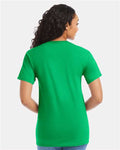 Hanes 5280 Kelly Green — on model back
