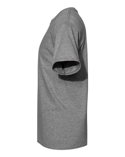 Hanes 5280 Oxford Grey — direct side