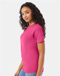 Hanes 5280 Wow Pink — on model side