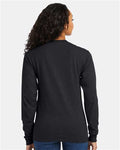 Hanes 5286 Charcoal Heather — on model back