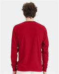Hanes 5286 Deep Red — on model back