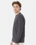 Hanes 5286 Smoke Grey — on model side