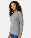 Hanes 5286 Oxford Grey — on model side