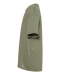 Hanes 5370 Heather Green — direct side
