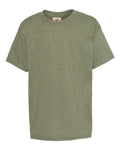 Hanes 5370 Heather Green — front