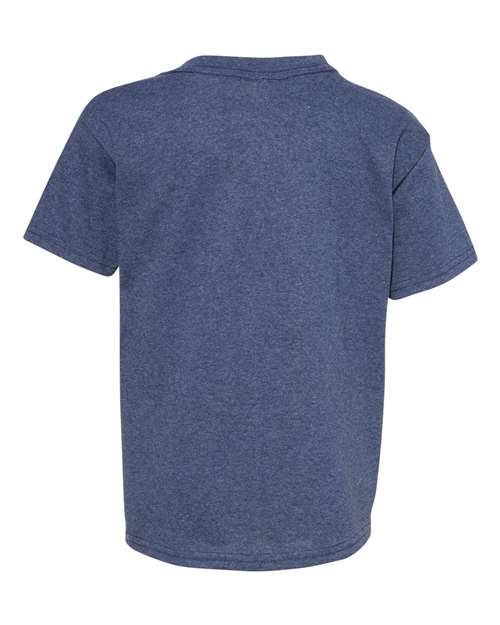 Hanes 5370 Heather Navy — back
