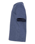Hanes 5370 Heather Navy — direct side