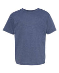 Hanes 5370 Heather Navy — front