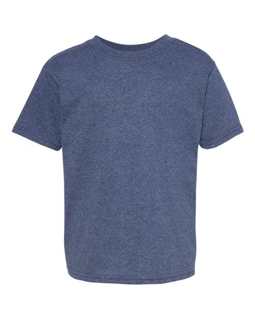 Hanes 5370 Heather Navy — front