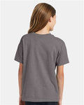 Hanes 5370 Oxford Grey — on model back