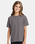 Hanes 5370 Oxford Grey — on model front