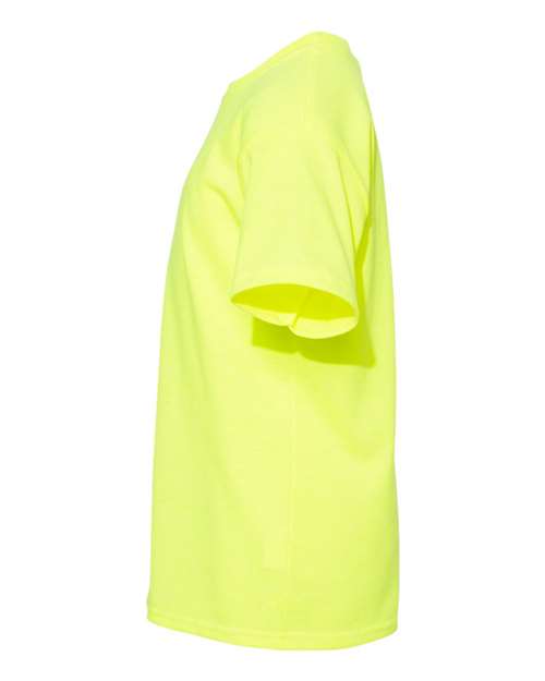 Hanes 5370 Safety Green — direct side