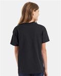 Hanes 5450 Charcoal Heather — on model back