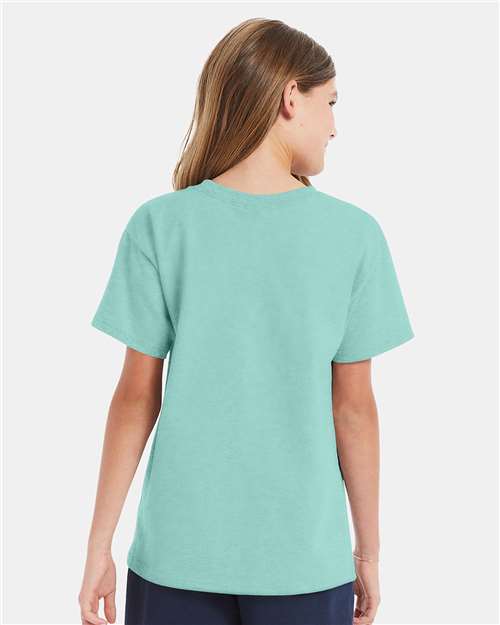 Hanes 5480 Clean Mint — on model back