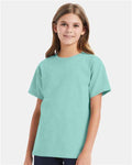 Hanes 5480 Clean Mint — on model front