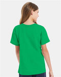 Hanes 5480 Kelly Green — on model back