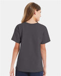 Hanes 5480 Smoke Grey — on model back