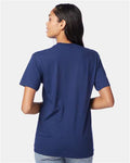 Hanes 42TB Solid Navy Triblend — on model back