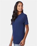 Hanes 42TB Solid Navy Triblend — on model side