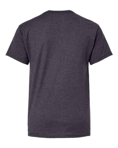 Hanes 498Y Charcoal Heather — back