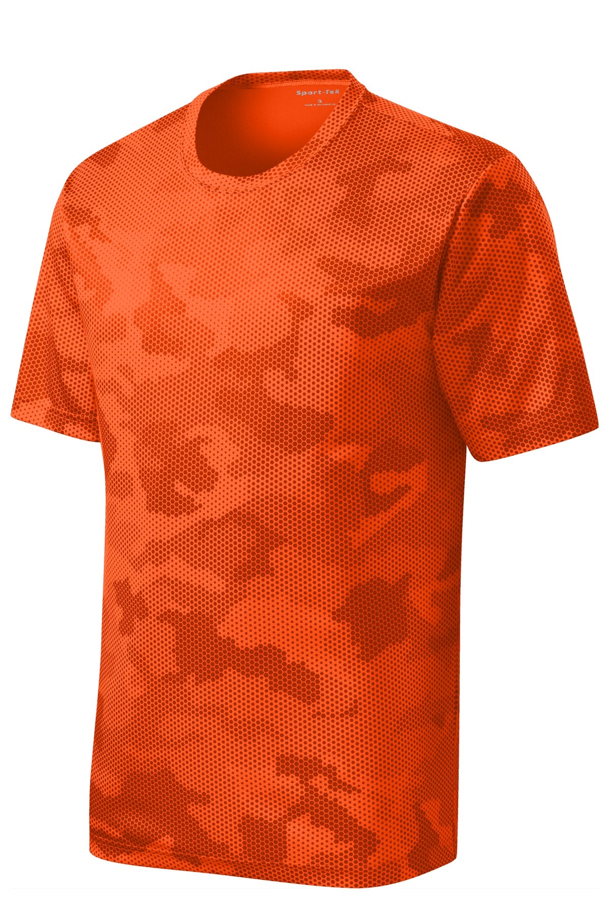 Youth CamoHex Tee - Neon Orange