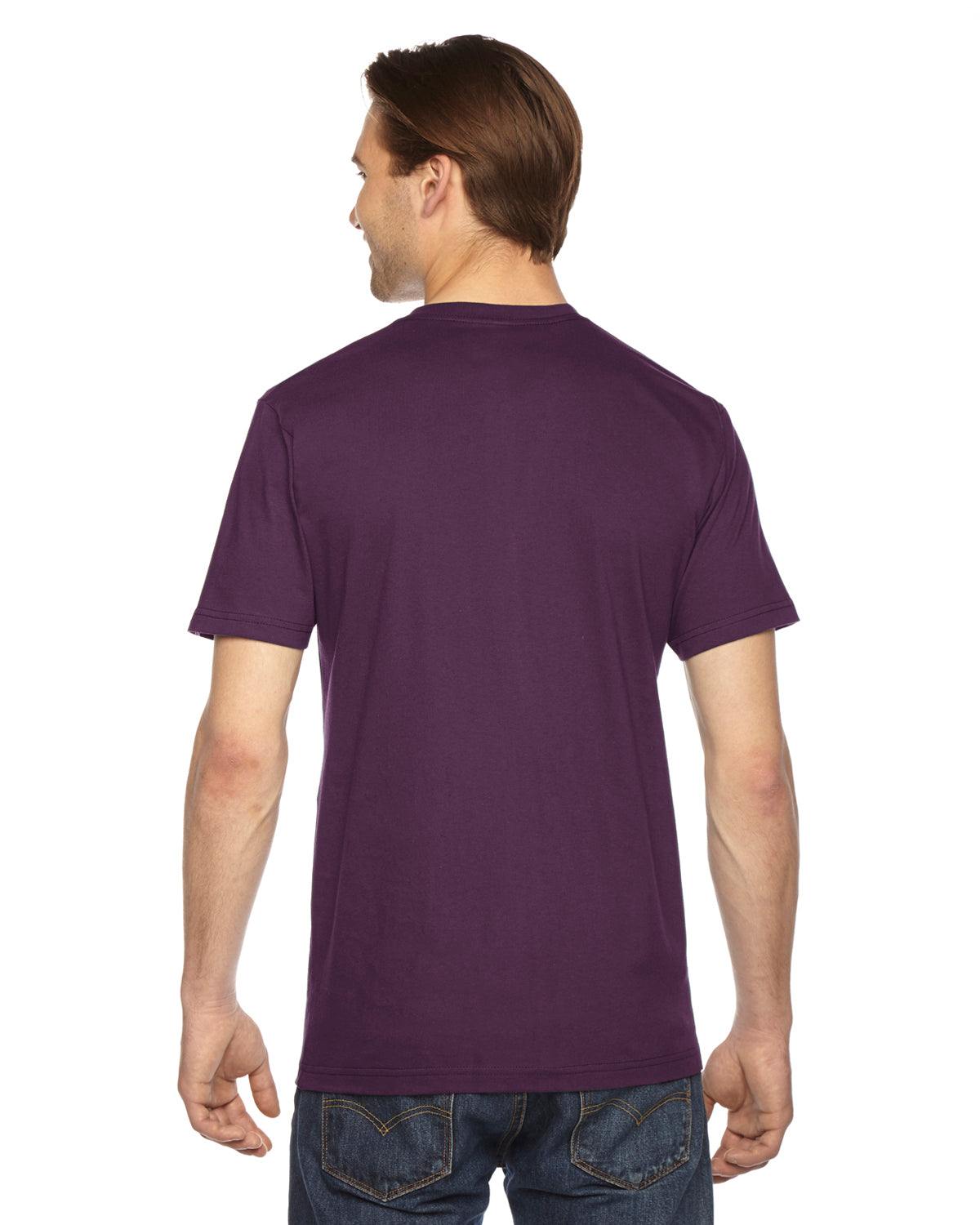 Unisex Fine Jersey Short-Sleeve T-Shirt - Eggplant