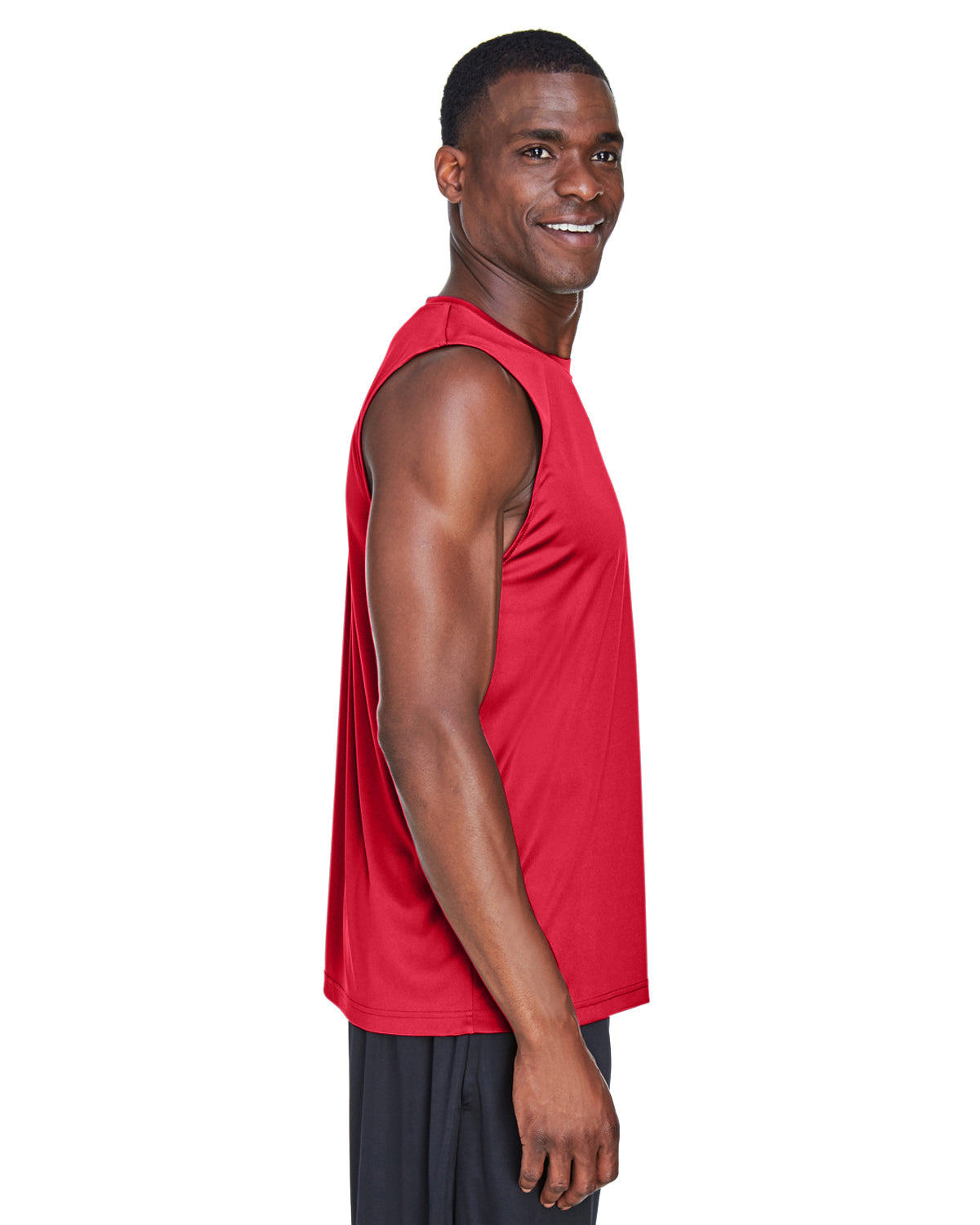 Men's Zone Performance Muscle T-Shirt - Sport Red