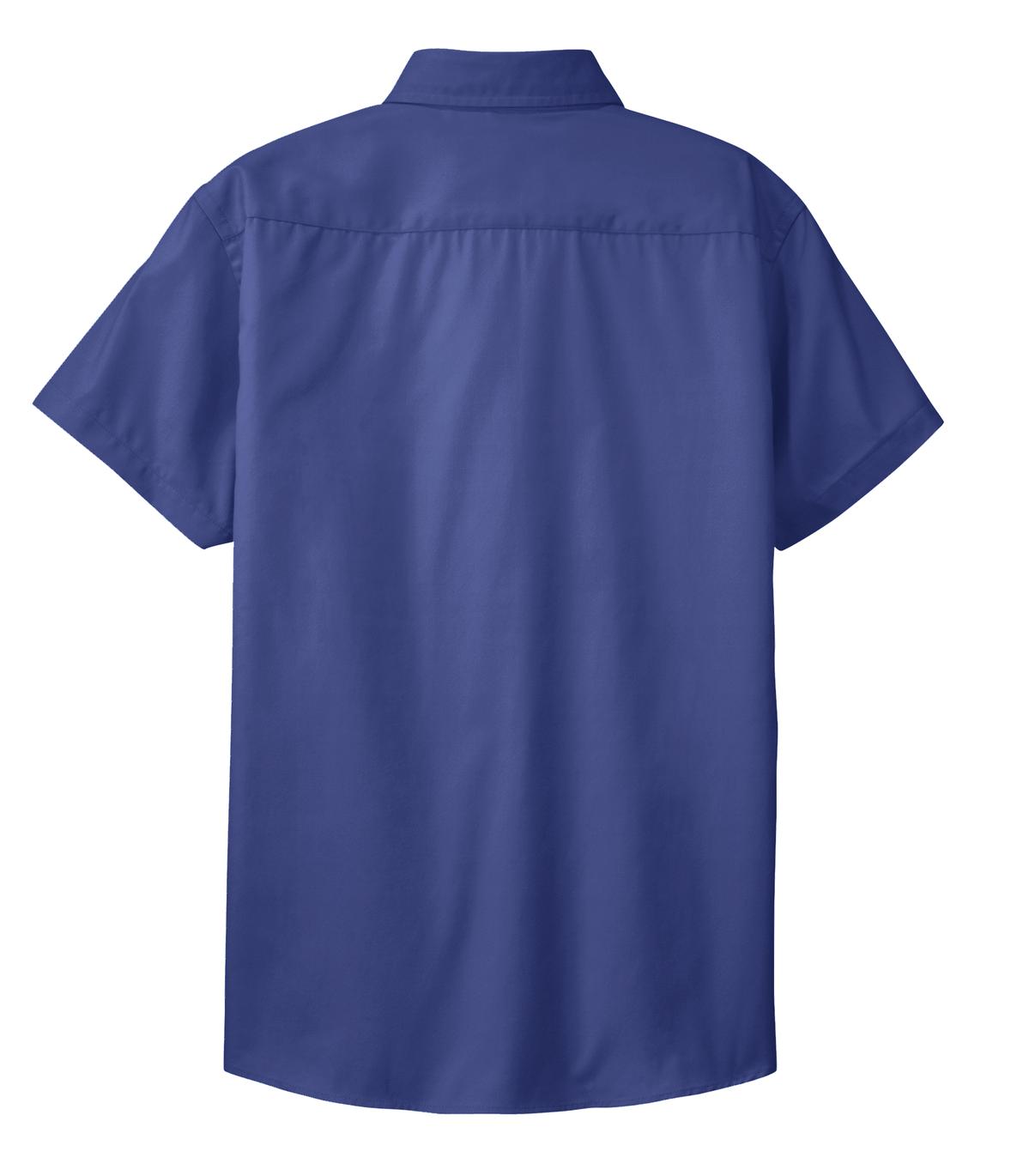 Women's Short Sleeve Easy Care Shirt - Mediter Blue