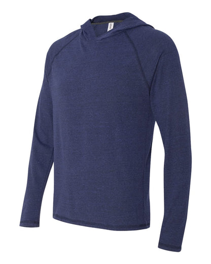 Triblend Jersey Hooded Pullover - Navy Heather Triblend