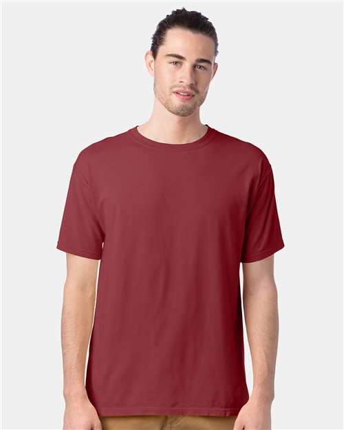 ComfortWash by Hanes GDH100 Cayenne — on model front