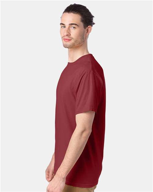 ComfortWash by Hanes GDH100 Cayenne — on model side