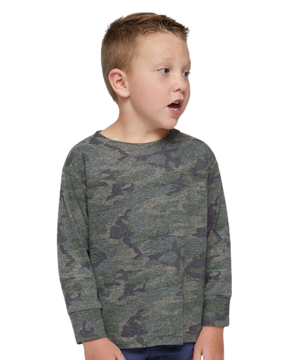 Toddler Long-Sleeve Fine Jersey T-Shirt - Vintage Camo
