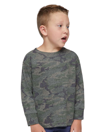 Toddler Long-Sleeve Fine Jersey T-Shirt - Vintage Camo