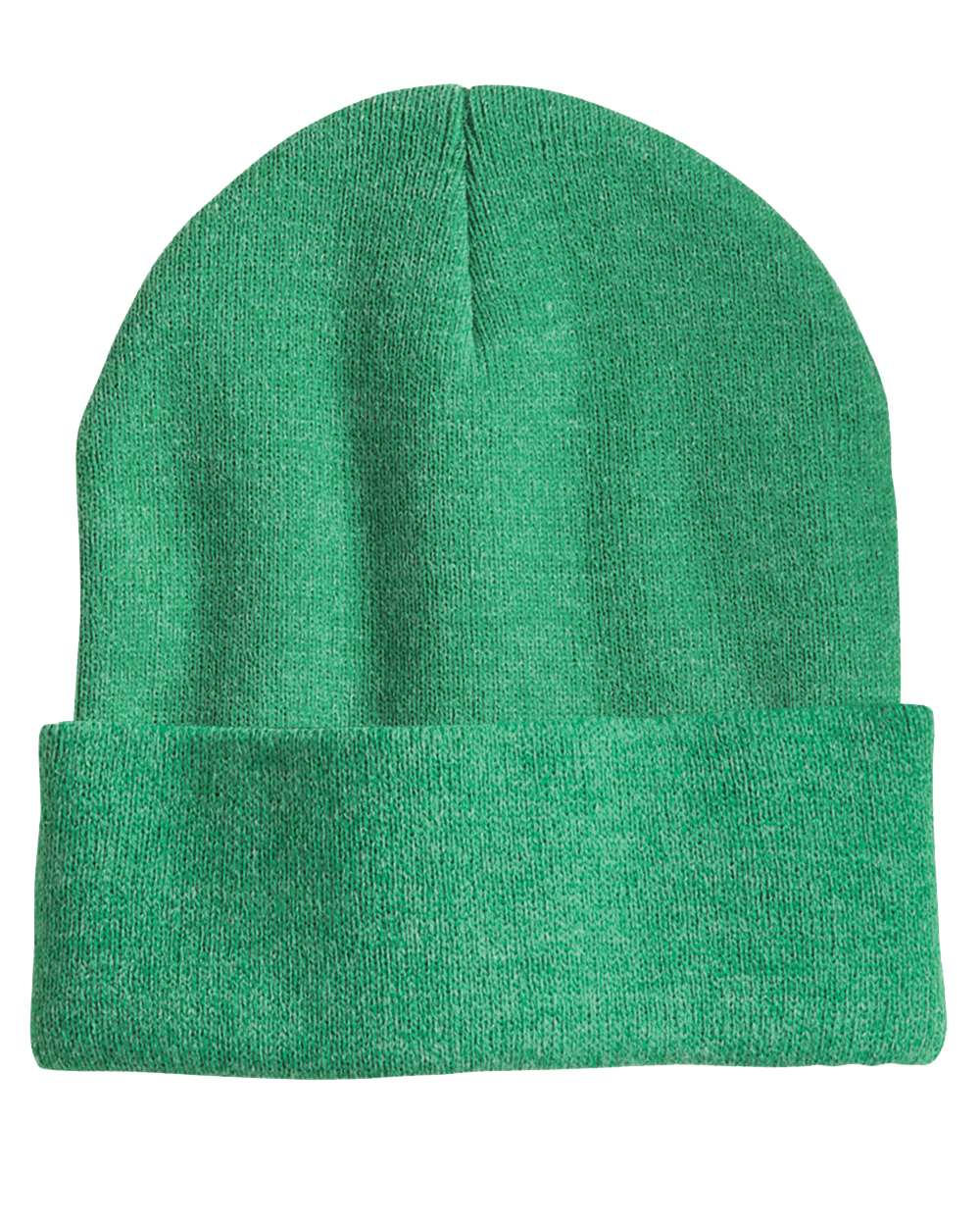 12" Solid Knit Beanie - Heather Kelly