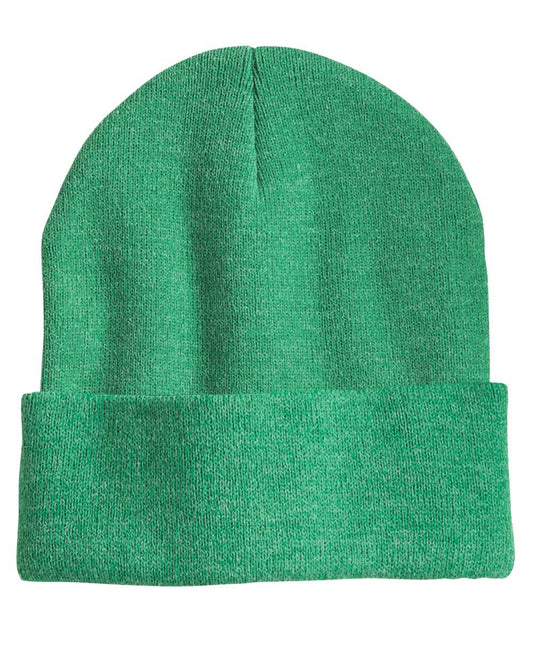 12" Solid Knit Beanie - Heather Kelly