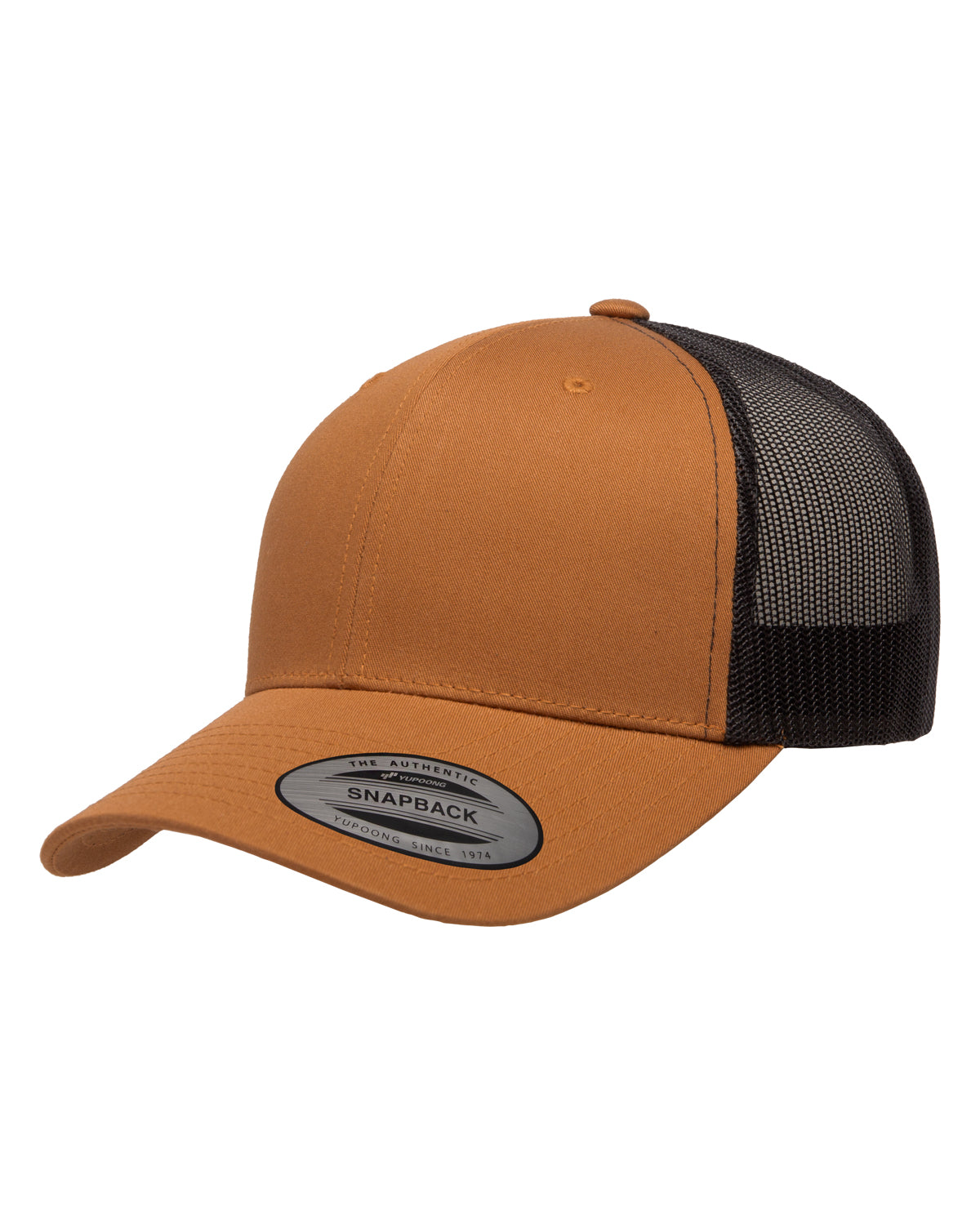 Unisex Retro Trucker Cap - Caramel / Black