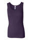 Bella + Canvas 4000 - Women's 2x1 Rib Tank - Purple