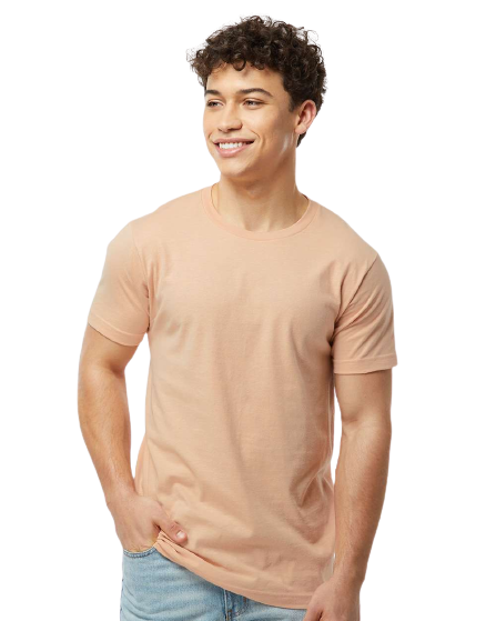 Unisex Fine Jersey Tee - Peach