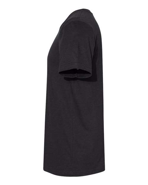 BELLA + CANVAS 3301 Black Heather — direct side