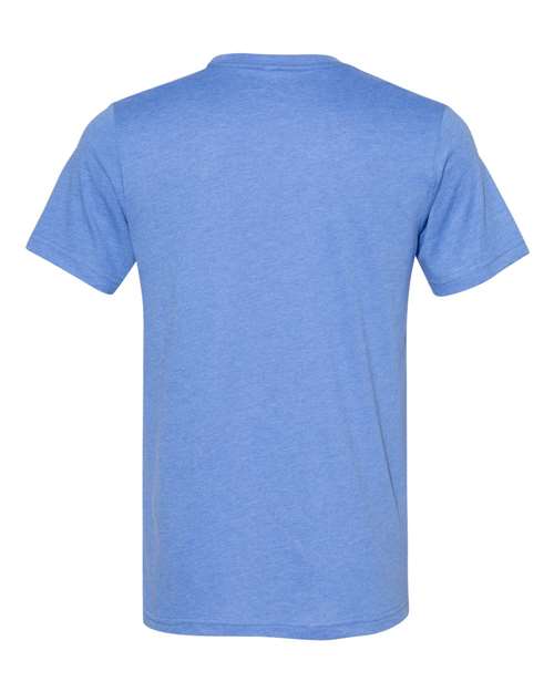 BELLA + CANVAS 3301 Heather Columbia Blue — back