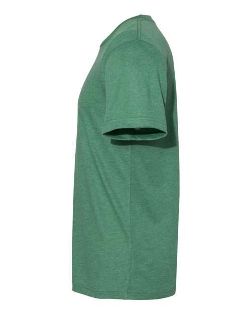 BELLA + CANVAS 3301 Heather Grass Green — direct side