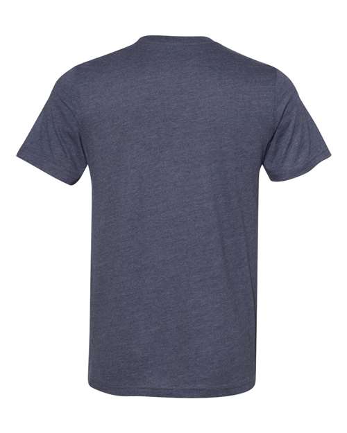 BELLA + CANVAS 3301 Heather Midnight Navy — back