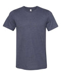 BELLA + CANVAS 3301 Heather Midnight Navy — front