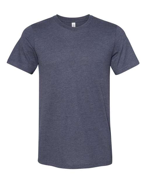 BELLA + CANVAS 3301 Heather Midnight Navy — front