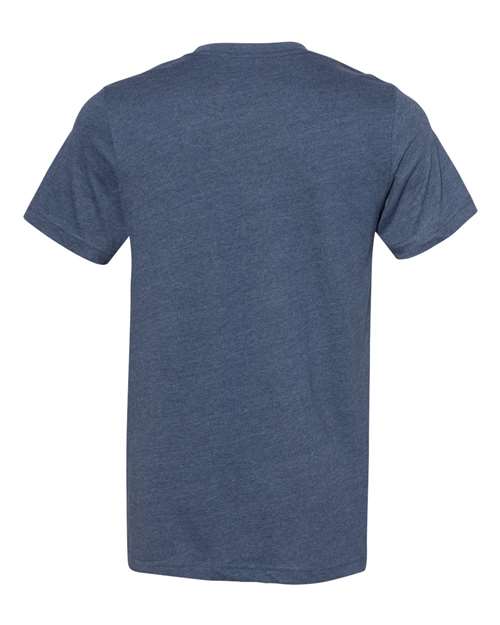 BELLA + CANVAS 3301 Heather Navy — back