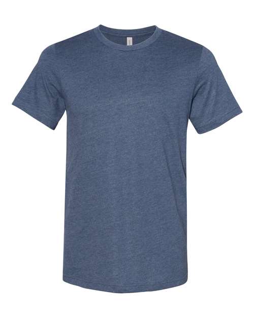 BELLA + CANVAS 3301 Heather Navy — front