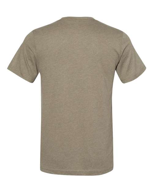 BELLA + CANVAS 3301 Heather Olive — back