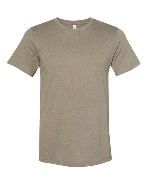 BELLA + CANVAS 3301 Heather Olive — front