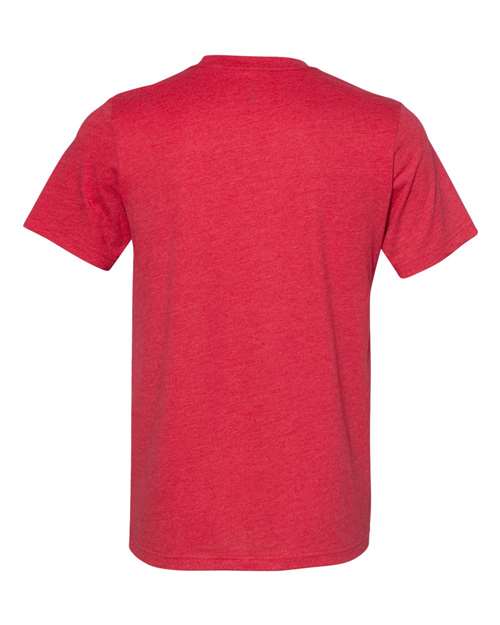 BELLA + CANVAS 3301 Heather Red — back