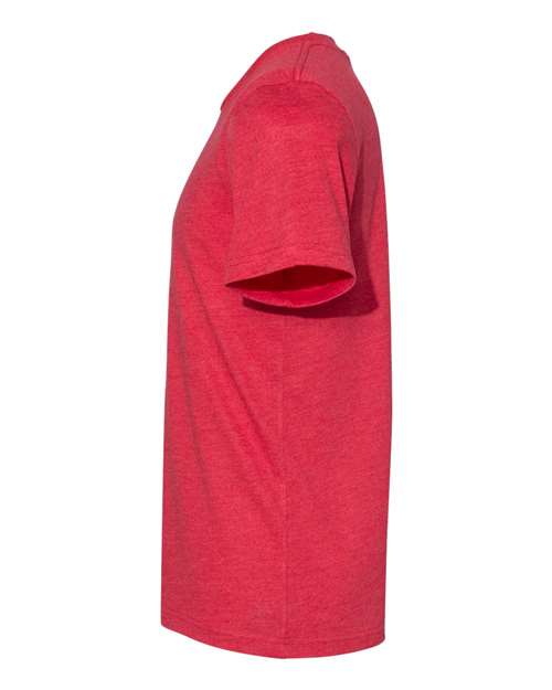 BELLA + CANVAS 3301 Heather Red — direct side